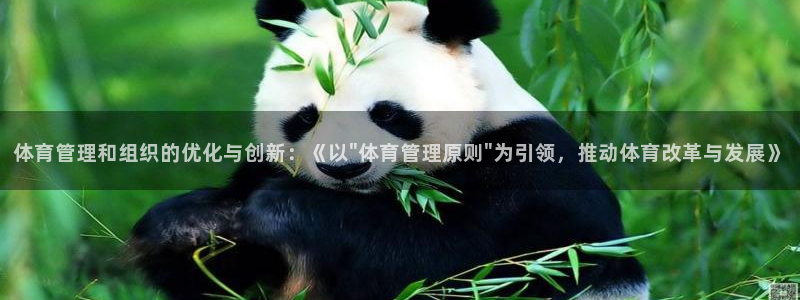 必一体育官方下载入口：体育管理和组织的优化与创新：《以\